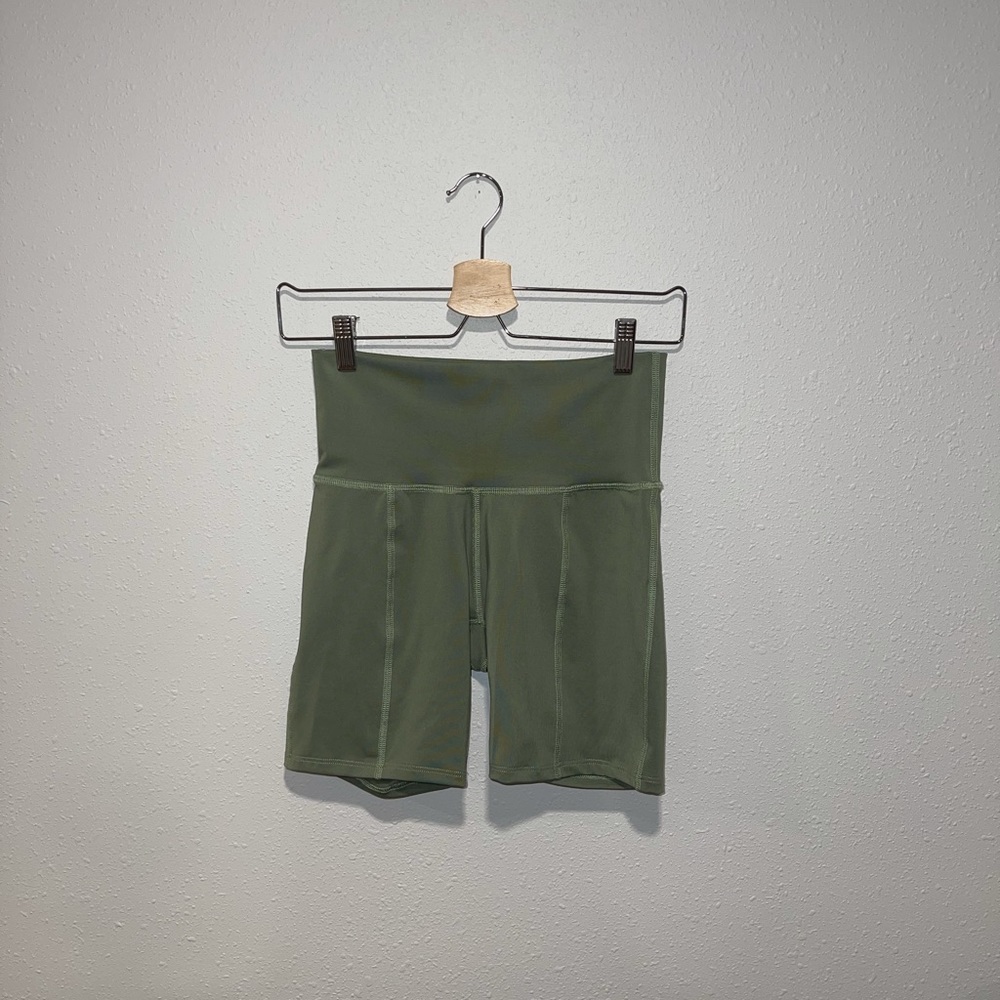 Morgan Stewart Sport Biker Shorts in Cypress - Picture 3 of 6